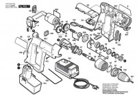 Bosch 0 603 932 827 Psr 9,6 Ves-2 Cordless Drill 9.6 V / Eu Spare Parts